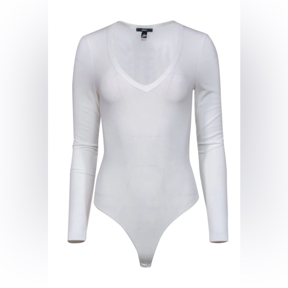 Drew Long sleeve‎ v neck ribbed body suit size small